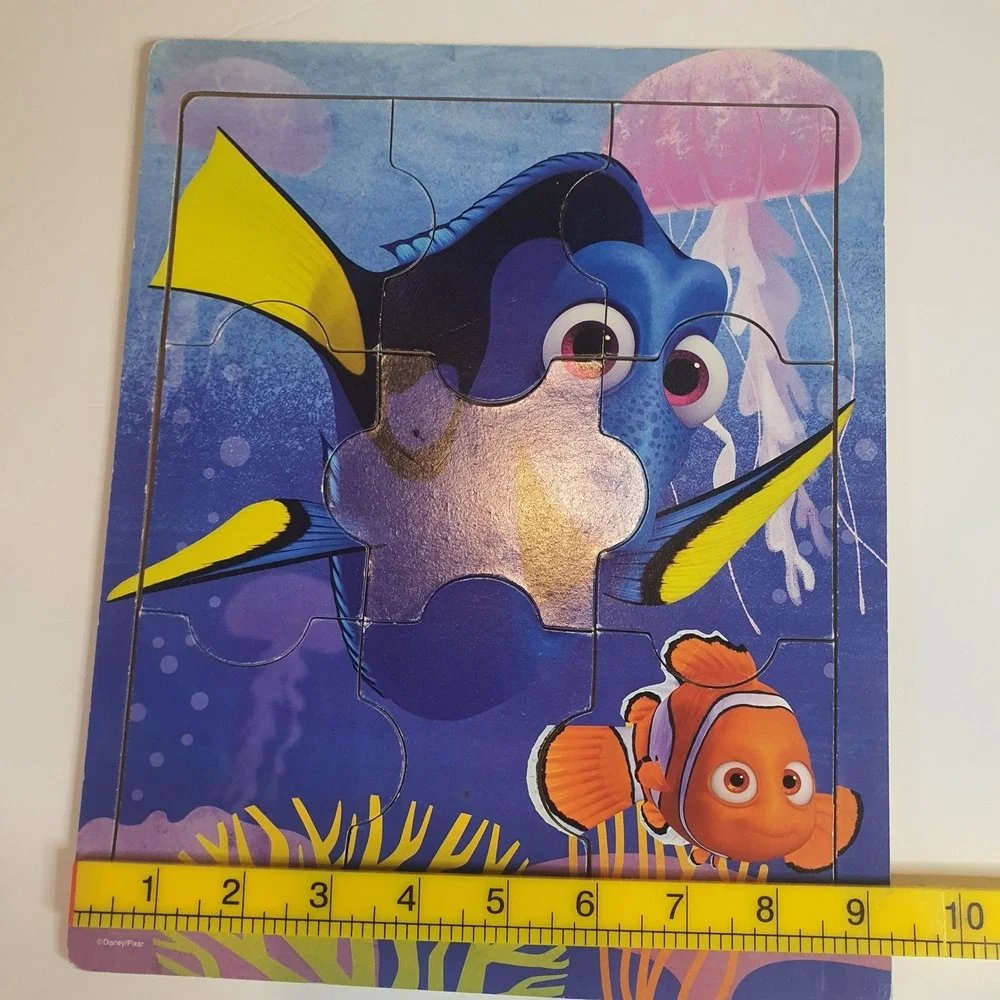 Disney Pixar Finding Dory Nemo‎ Wooden Tray Puzzle 9 Piece Toddler Kids Toy